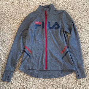 Fila zip up athletic sweatshirt